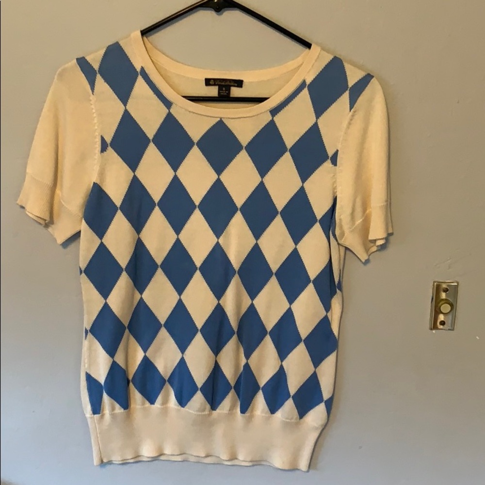 Brooks Brothers Short Sleeve Sweater